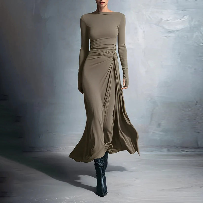 Women’s High-Waist A-Line Maxi Dress | Effortless Everyday Elegance
