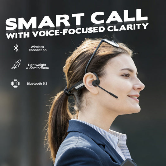 🎁Hot Sale Promotion 50% OFF🔥 Open Air Conduction Wireless Bluetooth Headset with Microphone