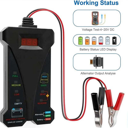 ⚡12V Digital Charging System Analyzer for Car