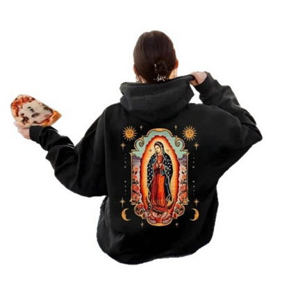 ❤️‍🔥Unisex Oversized Guadalupe Graphic Hoodie | Statement of Faith