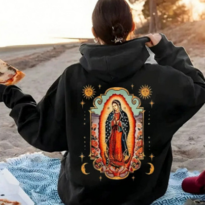 ❤️‍🔥Unisex Oversized Guadalupe Graphic Hoodie | Statement of Faith