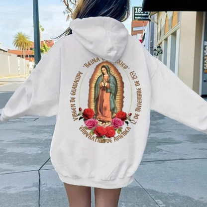 ❤️‍🔥Unisex Oversized Guadalupe Graphic Hoodie | Statement of Faith