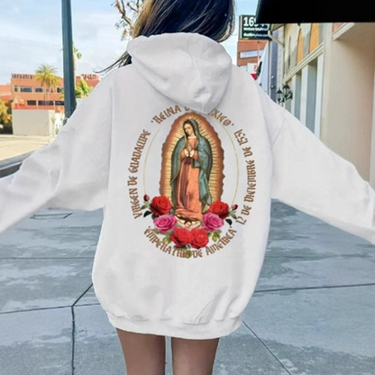 ❤️‍🔥Unisex Oversized Guadalupe Graphic Hoodie | Statement of Faith