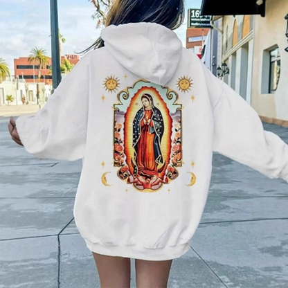 ❤️‍🔥Unisex Oversized Guadalupe Graphic Hoodie | Statement of Faith