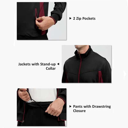 Men's Full-Zip Running Jacket & Pants 2-Piece Set
