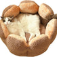 Cozy Cactus Petal-Shaped Pet Bed