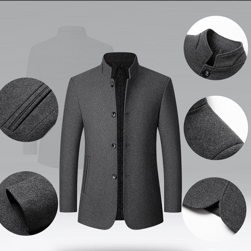 ⏳Limited-time 61% Off⏰Men's Classic Stand Collar Jacket🧥