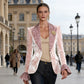 🔥Hot Deals✨Women's Velvet Blazer with Leopard-Print Lapel