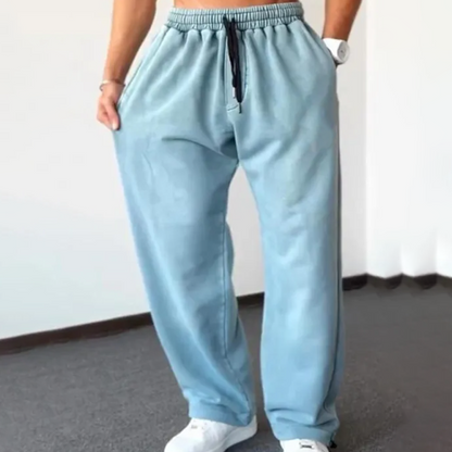 💥 Limited Time 50% OFF👖Men's Wide-Leg Drawstring Casual Pants | Comfortable Loose Fit & Adjustable Waist✨