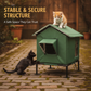 All-Weather Elevated Outdoor Cat House