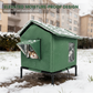 All-Weather Elevated Outdoor Cat House