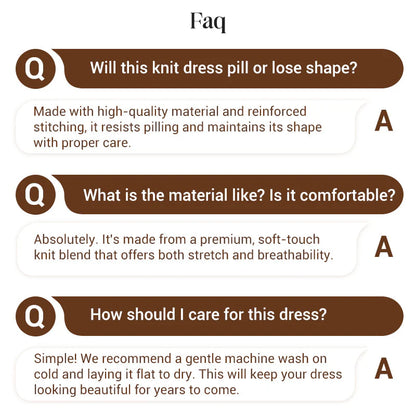 Women's Zipper Lapel Flare Sleeve Knit Fishtail Dress