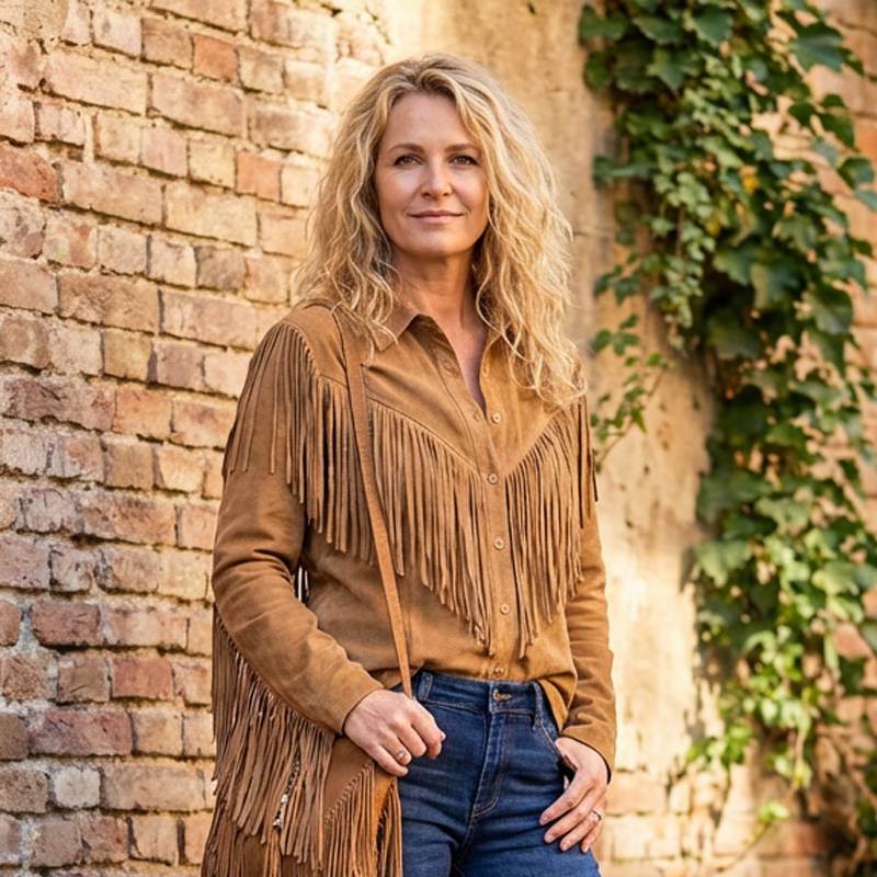 Women's Faux Suede Tassel Jacket