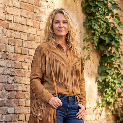 Women's Faux Suede Tassel Jacket