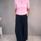 Comfort Chic: Knit Top & Loose Wide-Leg Pants Set
