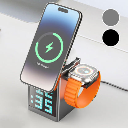 📢📢50%  OFF !! ⏰Multifunctional Charging Station with Built-in Bluetooth Speaker & Clock