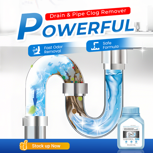 🧹 50% OFF FLASH SALE ! ⚡ Powerful Drain & Pipe Clog Remover – Strong Unclogging Power, Multi-Pipe Universal Fit, Fast-Acting & Easy to Use 🚿