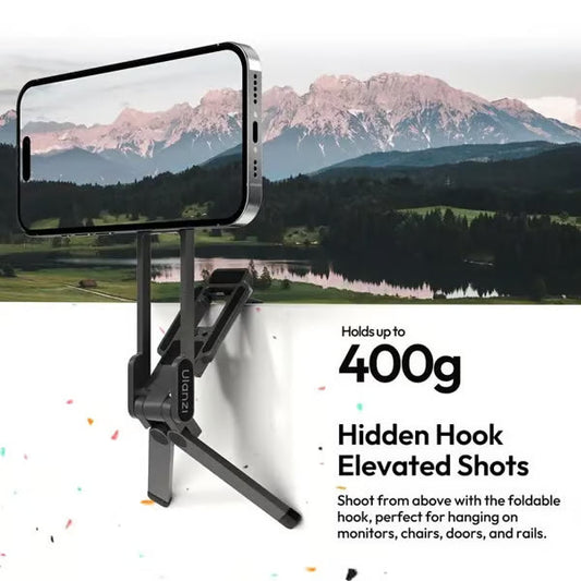 📢📢50% off!! ⏰ Magnetic Mount – 5-in-1 Mini Tripod with Dual MagSafe Magnets, Foldable Hook & Arca-Swiss Base! 📱🎥