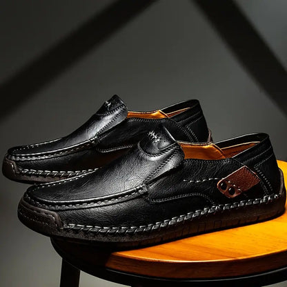 ⏳Time-Limited Special⏰Classic Men’s Slip-On Leather Shoes – Premium Calfskin, All-Day Comfort & Effortless Style