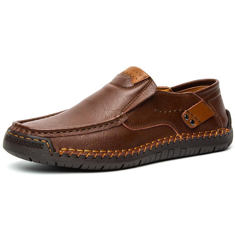 ⏳Time-Limited Special⏰Classic Men’s Slip-On Leather Shoes – Premium Calfskin, All-Day Comfort & Effortless Style