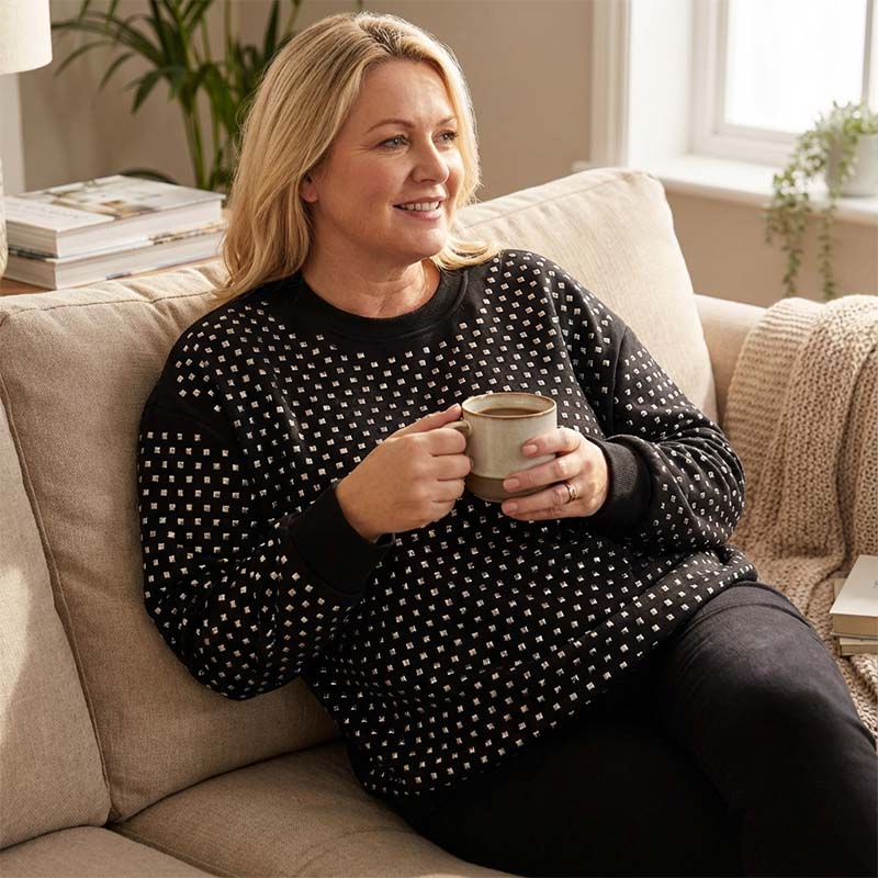 Women's Studded Crewneck Sweatshirt