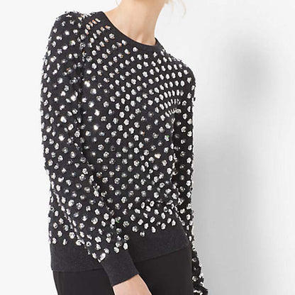 Women's Studded Crewneck Sweatshirt
