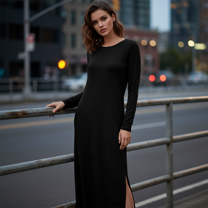 Women's Long Sleeve T-Shirt Dress