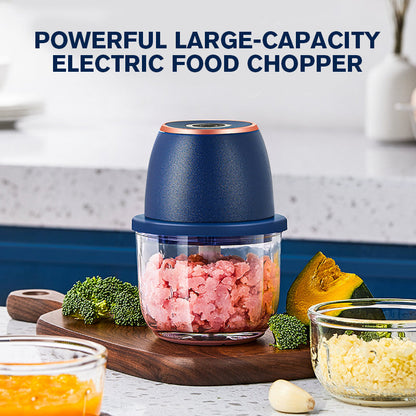 💎 Powerful Large-Capacity Electric Food Chopper – Robust Motor, Smart Design & Stainless Steel Blades