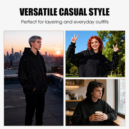 Unisex Comfortable Starry Sky Pullover Hoodie