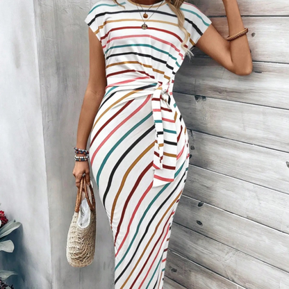 Women's Elegant Tie Waist Dress