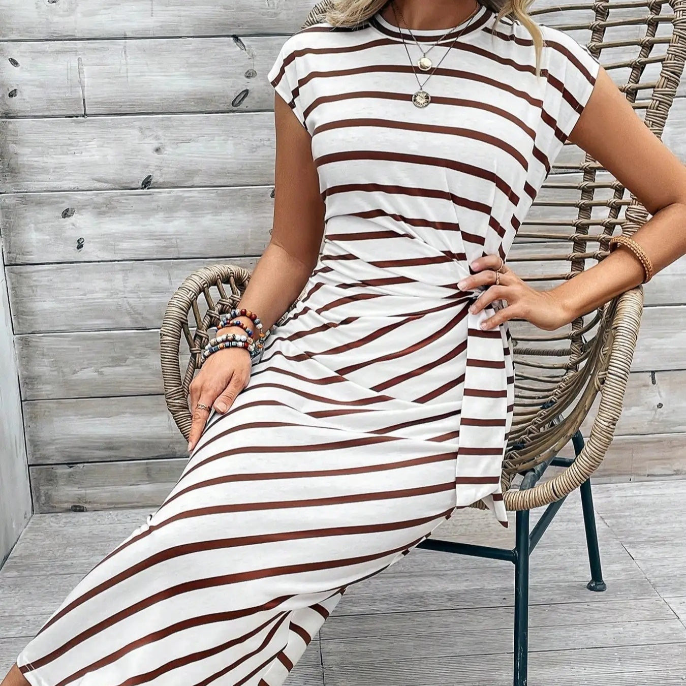Women's Elegant Tie Waist Dress
