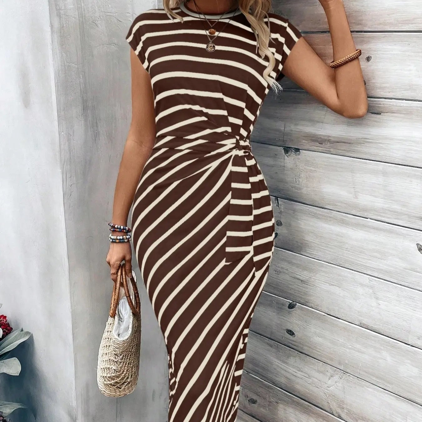 Women's Elegant Tie Waist Dress