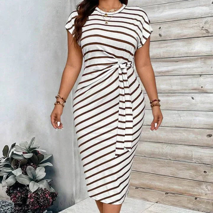 Women's Elegant Tie Waist Dress