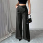Women‘s Wide-Leg Trousers with Belt🎗️👖