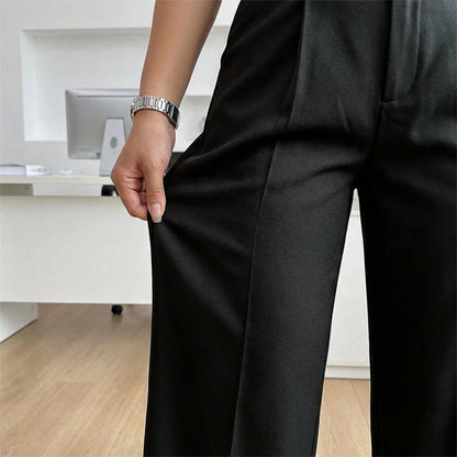 Women‘s Wide-Leg Trousers with Belt🎗️👖