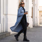 📢📢70% OFF !!!⏰Women’s Casual Longline Button-Up Denim Coat
