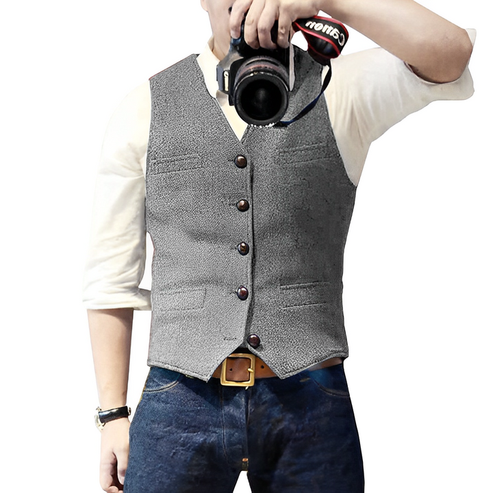 🔥2026 New Arrivals: 50% Off for a Limited Time!🔥Hot Sale Offers-Men's Slim Fit Casual Business Vest