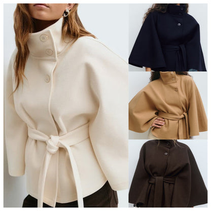 🌟 Women's Batwing Sleeve Poncho Coat 🌟