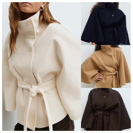 🌟 Women's Batwing Sleeve Poncho Coat 🌟