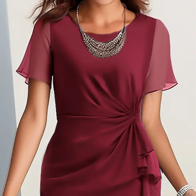 📢📢50% OFF!!⏰Elegant Fashion Solid Color Dress