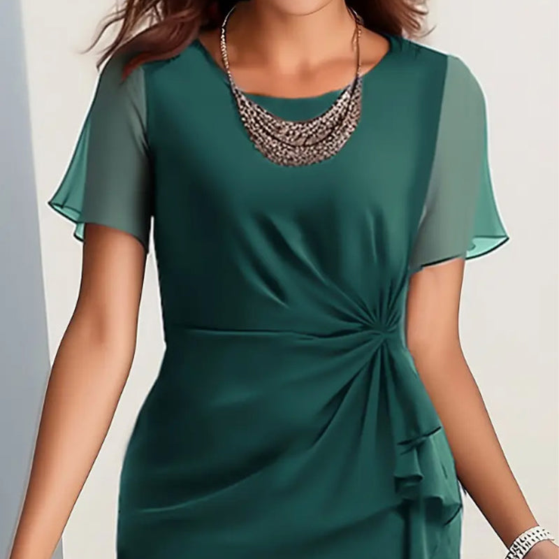 📢📢50% OFF!!⏰Elegant Fashion Solid Color Dress