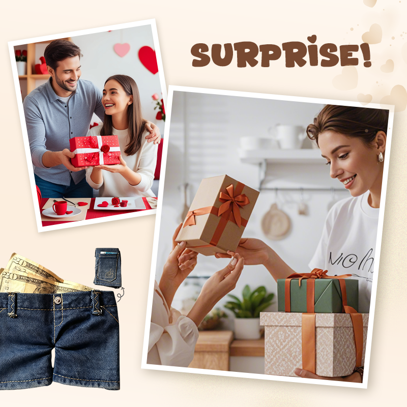 Stylish Creative Mini Jeans-Shaped Wallet