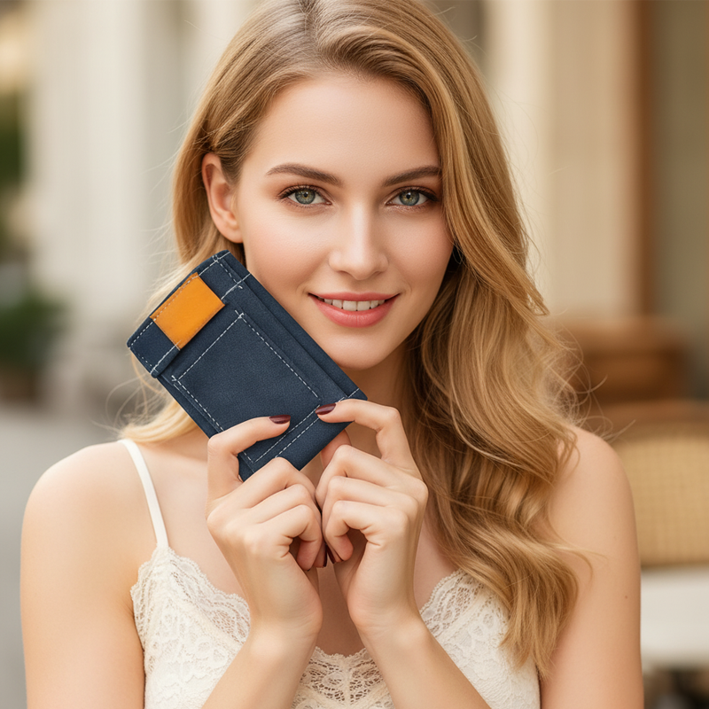 Stylish Creative Mini Jeans-Shaped Wallet