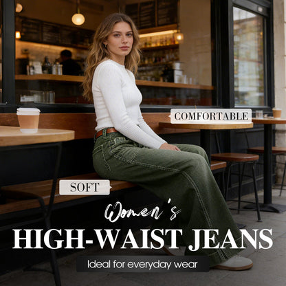 👖New Arrival Hot Sale - 50% OFF🔥🥳50K+ SOLD!💥Women's High-Waist Wide-Leg Jeans