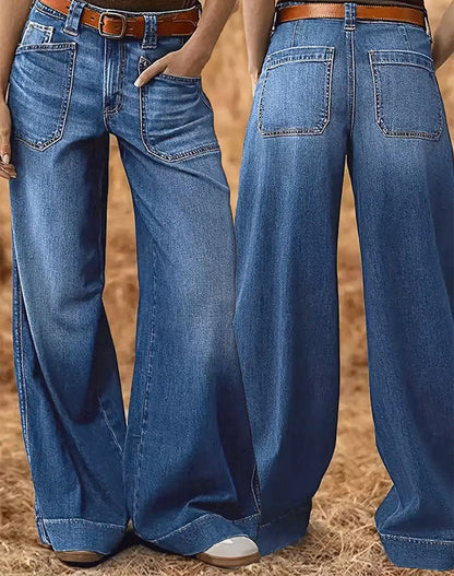 👖New Arrival Hot Sale - 50% OFF🔥🥳50K+ SOLD!💥Women's High-Waist Wide-Leg Jeans