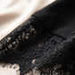 Women's Mock Neck Lace Trim Mini Dress