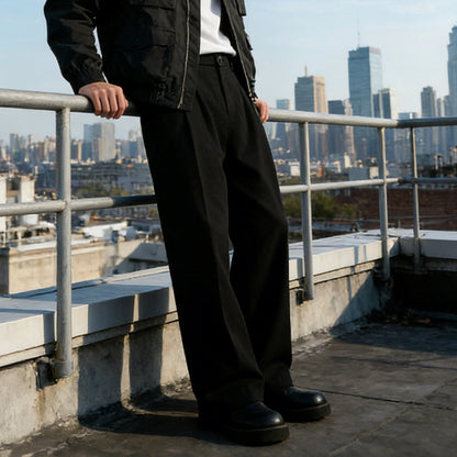 🔥 New for 2026✨Men’s Loose-Fit Formal Trousers – Vintage-Style Pleated Design