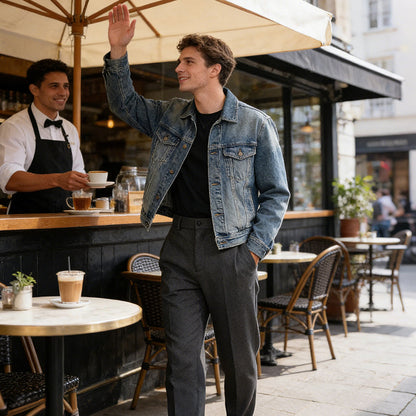 🔥 New for 2026✨Men’s Loose-Fit Formal Trousers – Vintage-Style Pleated Design