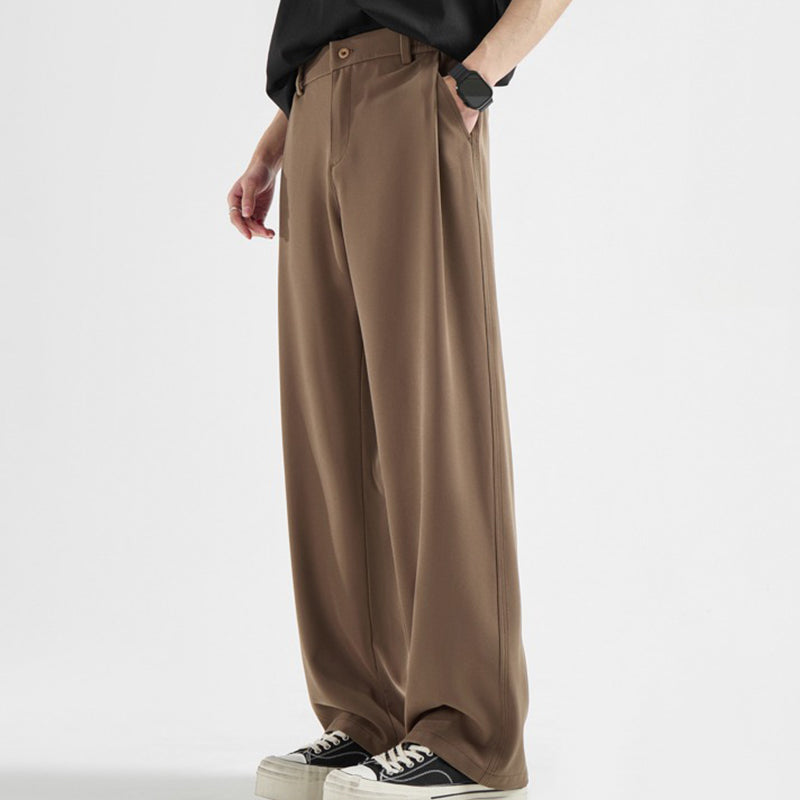 🔥 New for 2026✨Men’s Loose-Fit Formal Trousers – Vintage-Style Pleated Design