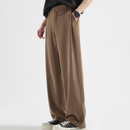 🔥 New for 2026✨Men’s Loose-Fit Formal Trousers – Vintage-Style Pleated Design